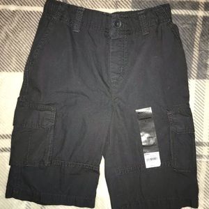 Boys cargo shorts, charcoal gray, Sonoma